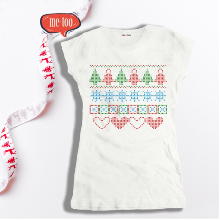 Koszulka damska Christmas pattern 
