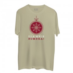 Świąteczna koszulka męska z nadrukiem Dla mnie bombka!