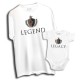 Komplet: koszulka męska i dziecięca Legend - Legacy