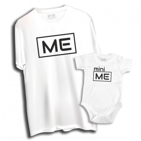 Komplet: koszulka męska i dziecięca Me - Mini Me