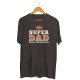 Męska koszulka z nadrukiem Super Dad - happy Father's Day