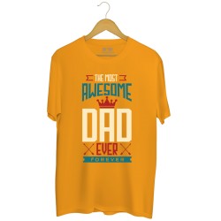 Męska koszulka z nadrukiem The most awesome Dad ever - forever