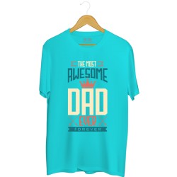 Męska koszulka z nadrukiem The most awesome Dad ever - forever