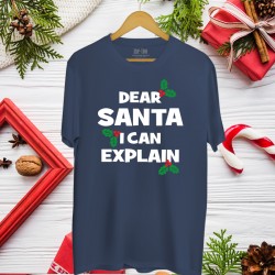 Koszulka męska Dear Santa I Can Explain