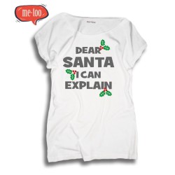 Koszulka damska Dear Santa I Can Explain
