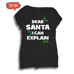 Koszulka damska Dear Santa I Can Explain
