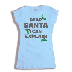 Koszulka damska Dear Santa I Can Explain
