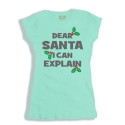 Koszulka damska Dear Santa I Can Explain