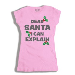 Koszulka damska Dear Santa I Can Explain