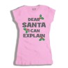 Koszulka damska Dear Santa I Can Explain