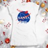 Świąteczna koszulka damska z nadrukiem Santa