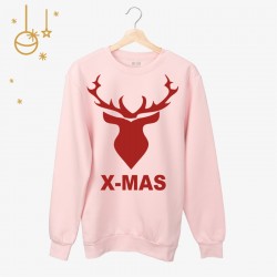 Świąteczna bluza unisex z nadrukiem - X-MAS