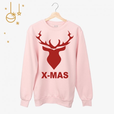 Świąteczna bluza unisex z nadrukiem - X-MAS
