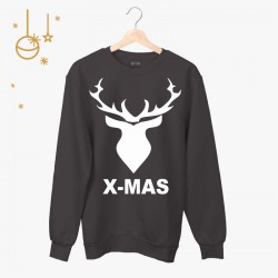 Świąteczna bluza unisex z nadrukiem - X-MAS