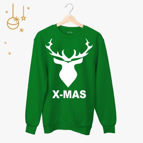 Świąteczna bluza unisex z nadrukiem - X-MAS