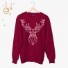 Bluza unisex z nadrukiem  - Geometric Deer