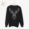 Bluza unisex z nadrukiem  - Geometric Deer