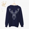 Bluza unisex z nadrukiem  - Geometric Deer