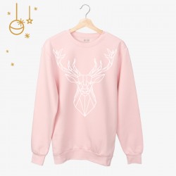 Bluza unisex z nadrukiem  - Geometric Deer