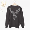 Bluza unisex z nadrukiem  - Geometric Deer