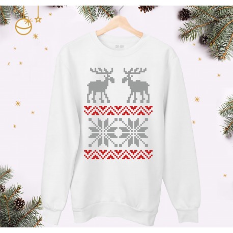 Świąteczna buza unisex - Renifery