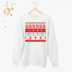 Świąteczna bluza unisex z nadrukiem - Christmas pattern