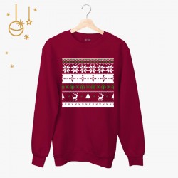 Świąteczna bluza unisex z nadrukiem - Christmas pattern