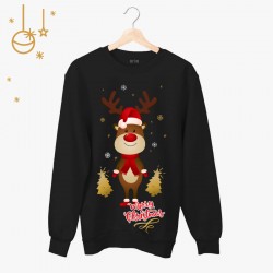Świąteczna bluza unisex z Reniferem | rozmiary dziecięce i dorosłe