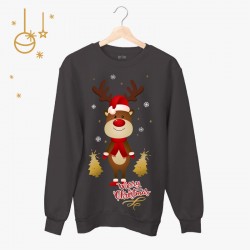 Świąteczna bluza unisex z Reniferem | rozmiary dziecięce i dorosłe