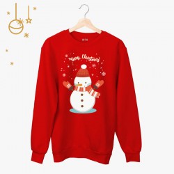 Świąteczna bluza unisex z Bałwankiem| rozmiary dziecięce i dorosłe