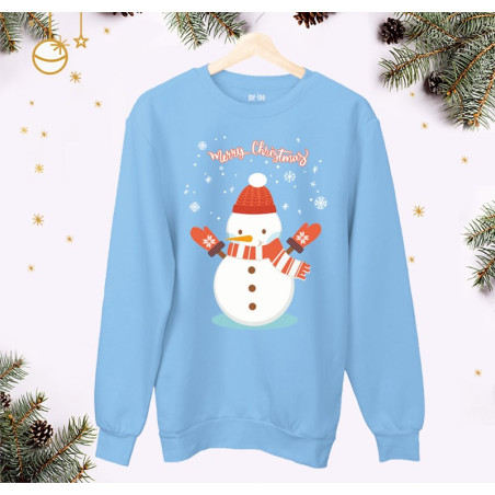 Świąteczna bluza unisex z Bałwankiem| rozmiary dziecięce i dorosłe