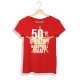 Damska koszulka z nadrukiem: 50-te (55, 60..) urodziny Najlepszej Mamy / podaj wiek (rubryka na dole, pod tekstem)