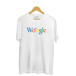 Męska koszulka z nadrukiem: A tak Woogle