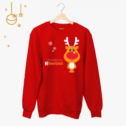 Bluza Świąteczny Reniferek  | rozmiary dorosłe męskie/damskie i dziecięce