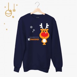 Bluza Świąteczny Reniferek  | rozmiary dorosłe męskie/damskie i dziecięce