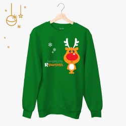 Bluza Świąteczny Reniferek  | rozmiary dorosłe męskie/damskie i dziecięce