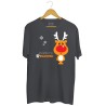 Męska koszulka z nadrukiem Świąteczny reniferek
