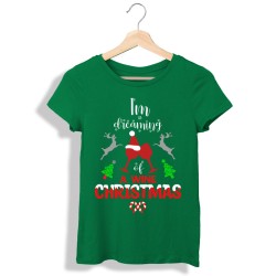 Świąteczna koszulka damska I'm dreaming of a wine Christmas
