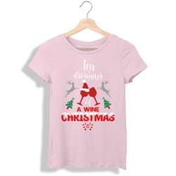 Świąteczna koszulka damska I'm dreaming of a wine Christmas