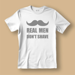 Koszulka / t-shirt  Real men don't shave