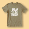 Koszulka męska I speak polish What's your superpower?