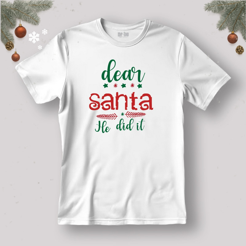 Koszulka / t-shirt Dear Santa He did it