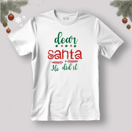 Koszulka / t-shirt Dear Santa He did it