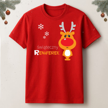 Koszulka / t-shirt Świąteczny reniferek