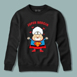 Super babcia - bluza z nadrukiem babci-supermenki