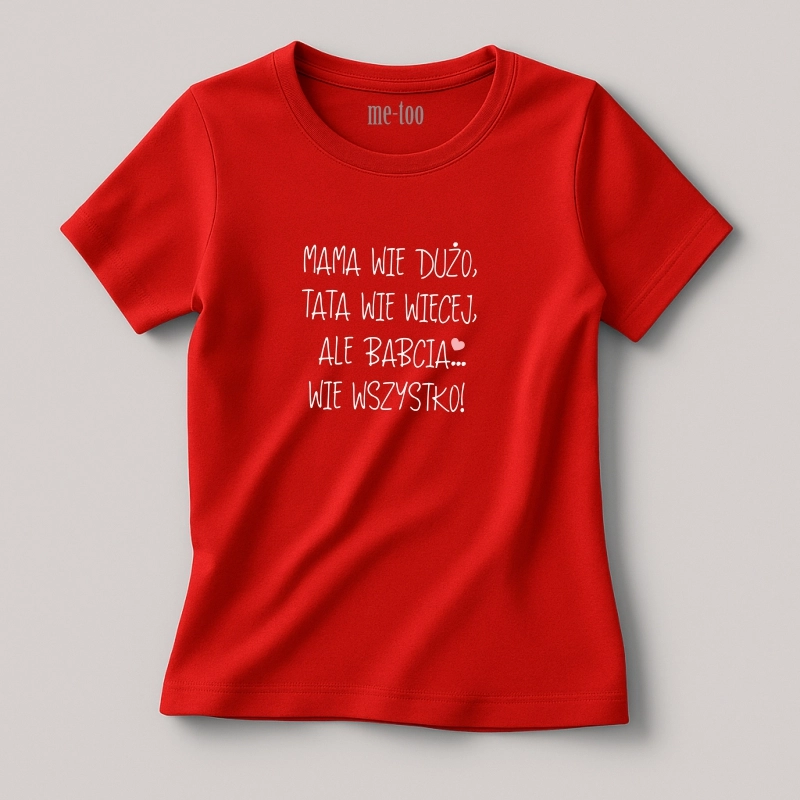 Koszulka / t-shirt   Babcia... wie wszystko!