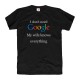 Śmieszne koszulki męskie I don't need Google my wife knows everything 