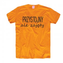 Koszulka / t-shirt męski z nadrukiem: Przystojny, ale zajęty