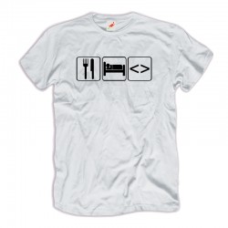 Koszulka inforfmatyczna eat sleep code