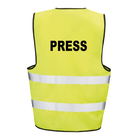 Kamizelka ostrzegawcza z nadrukiem Prasa Press